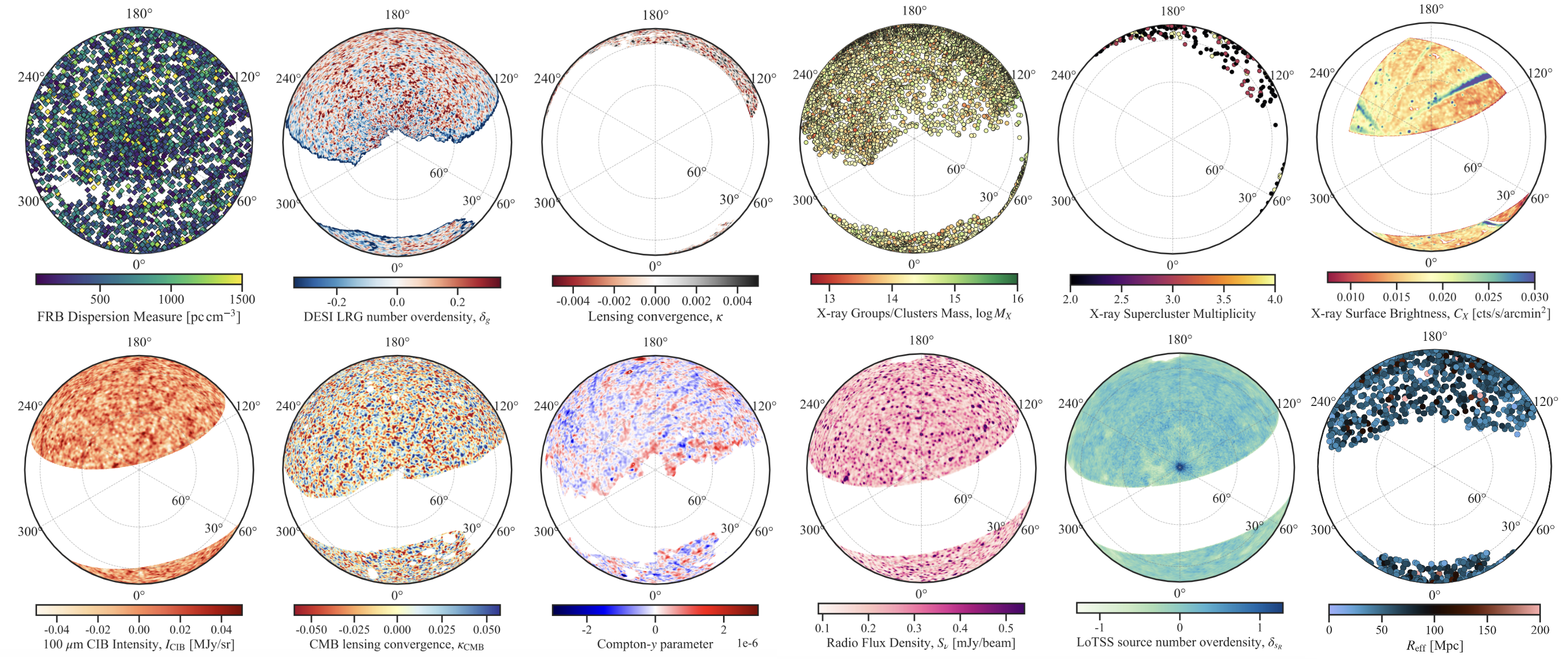 The wide variety of probes used in our pilot study.